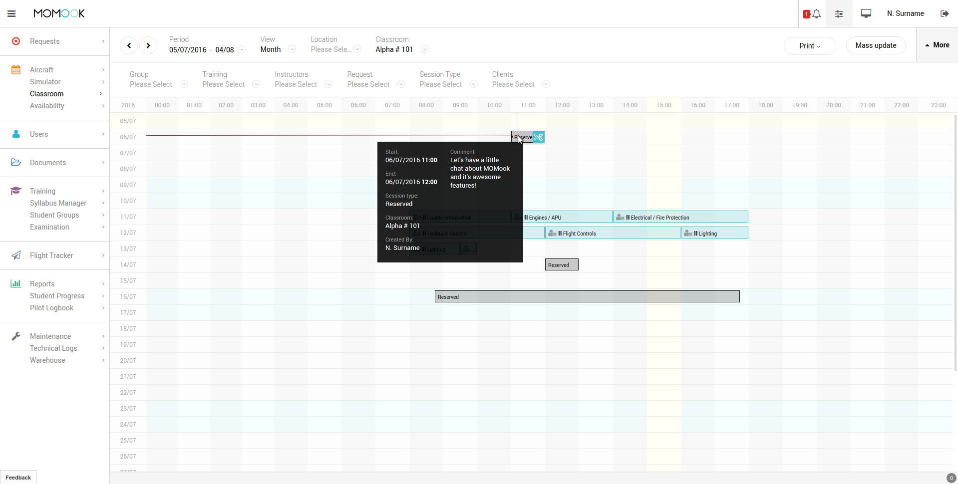 MOMOOK to synchronize scheduling module with outlook and gmail calendars